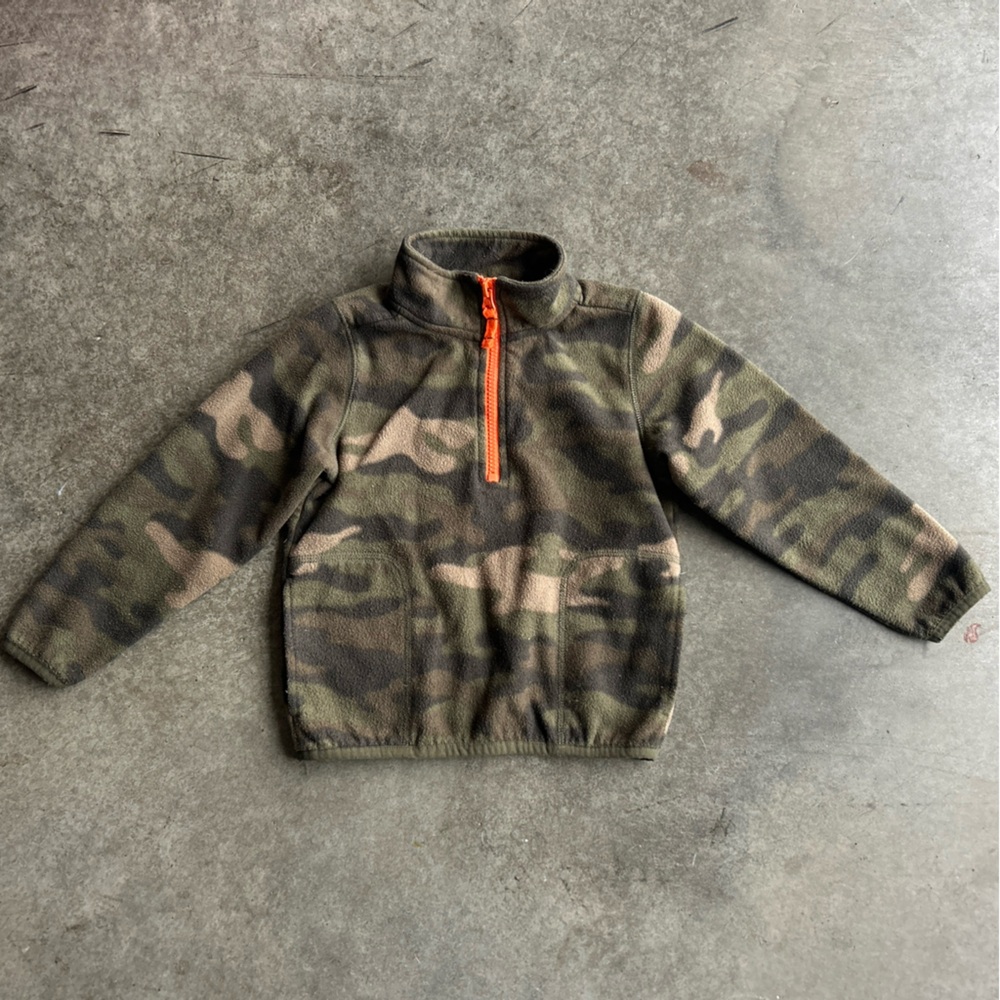 Carter's Camouflage Half-Zip Fleece Pullover